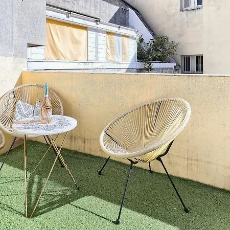 Centre Ville-superbe De 50 M2 - Cosy Avec Terrasse -wifi * Nice
